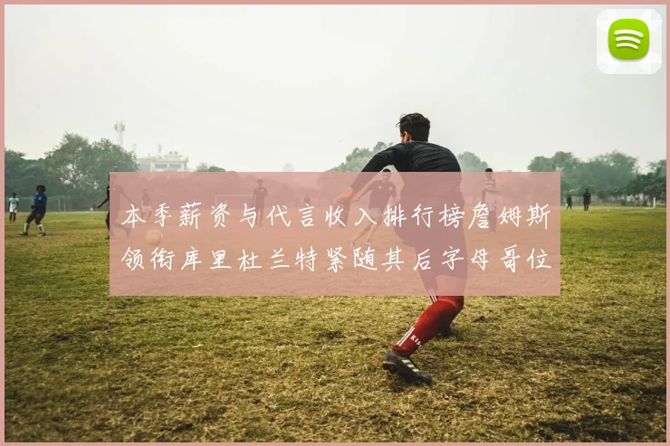 本季薪资与代言收入排行榜詹姆斯领衔库里杜兰特紧随其后字母哥位列第四